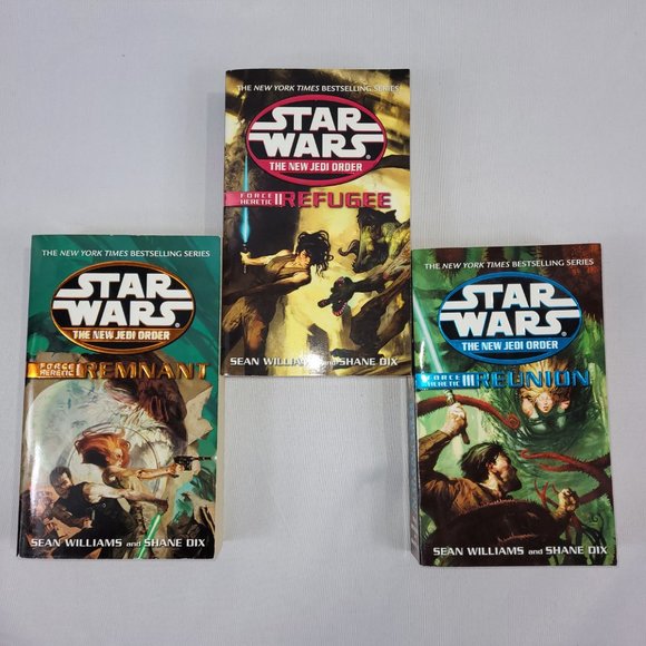 Star Wars Force Heretic 1-3 Complete Trilogy New Jedi Order Softcover Book Set - Picture 2 of 2